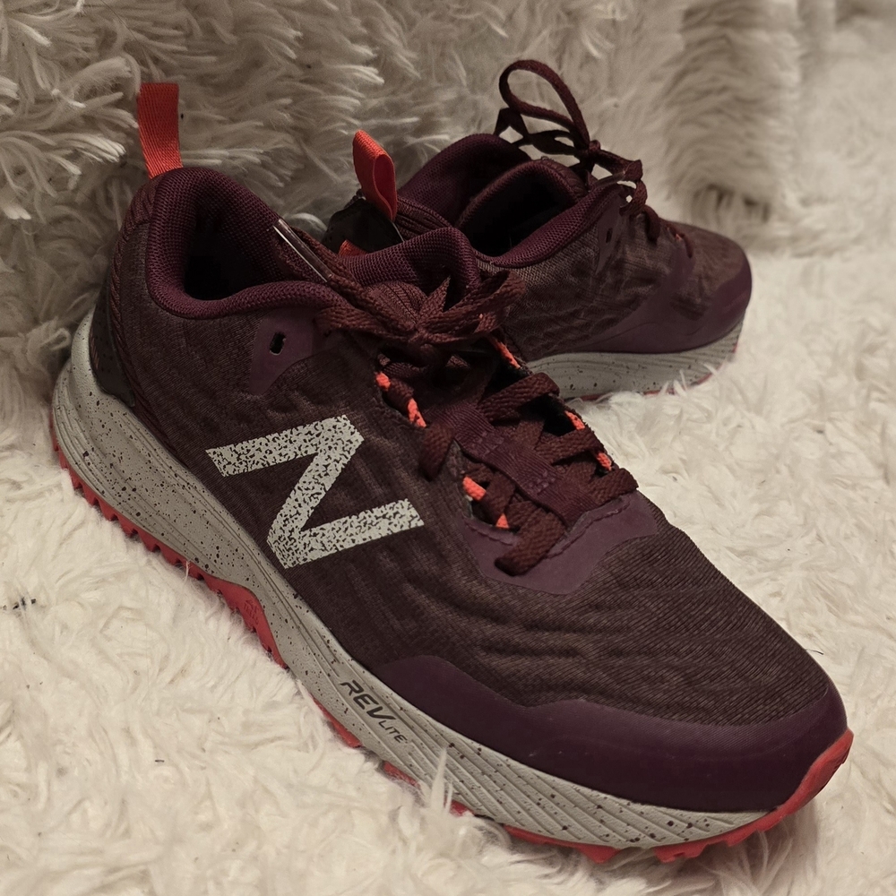 New Balance Purple and Red Athletic Shoes